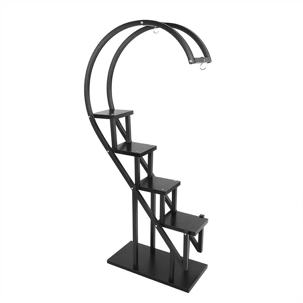 Creative Curved 4 Tier Plant Stand Bonsai Display Shelf Shelves & Racks Living and Home