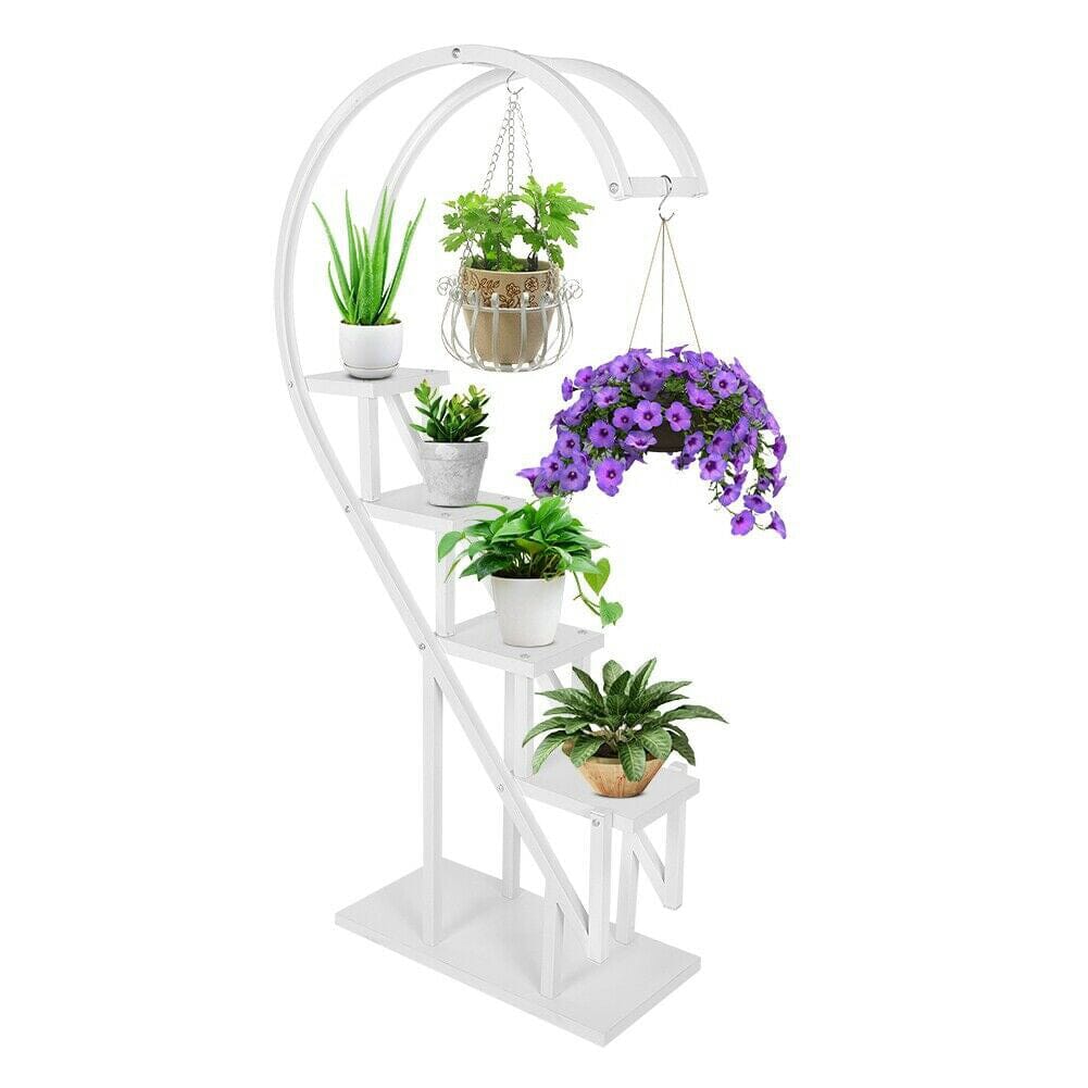 Creative Curved 4 Tier Plant Stand Bonsai Display Shelf Shelves & Racks Living and Home