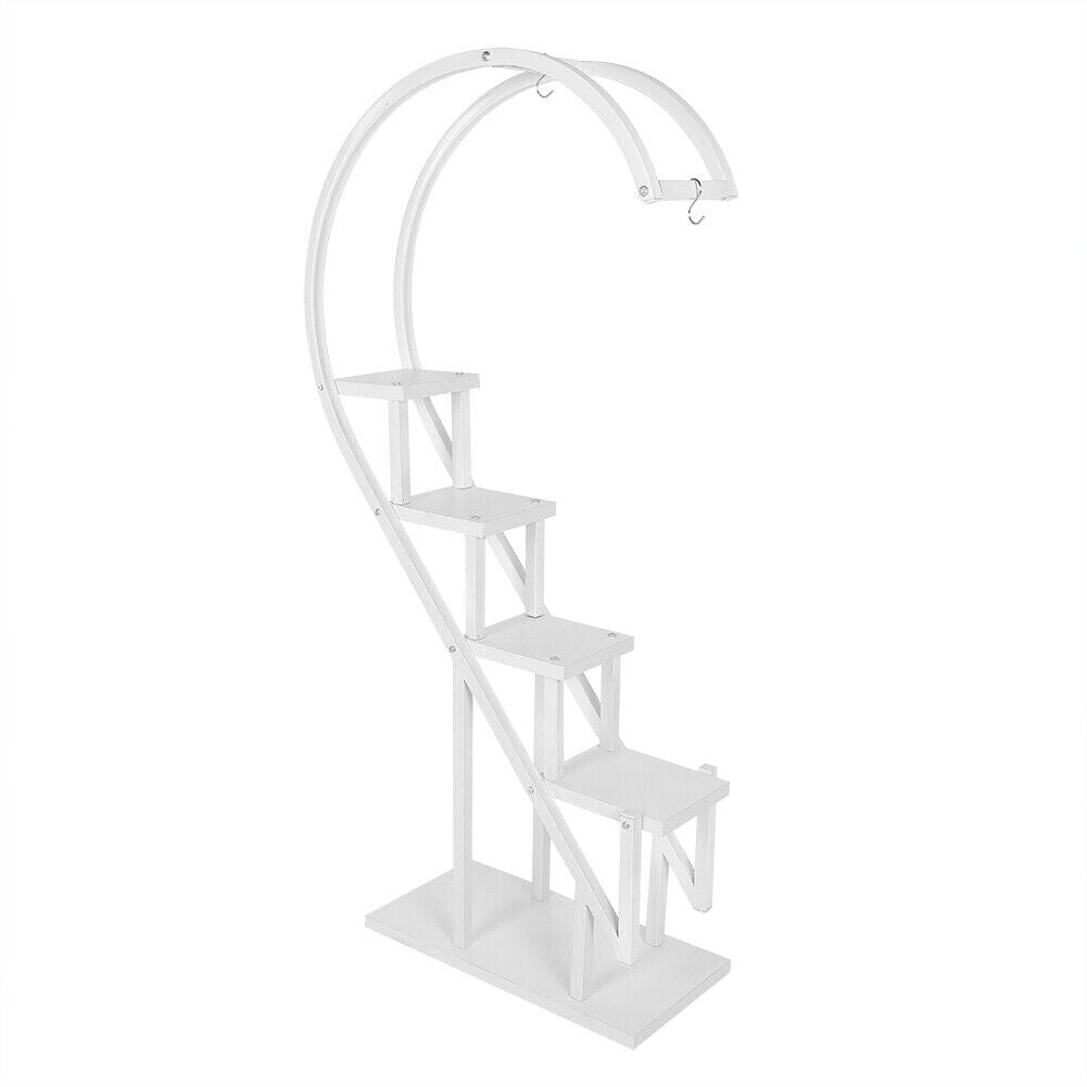 Creative Curved 4 Tier Plant Stand Bonsai Display Shelf Shelves & Racks Living and Home