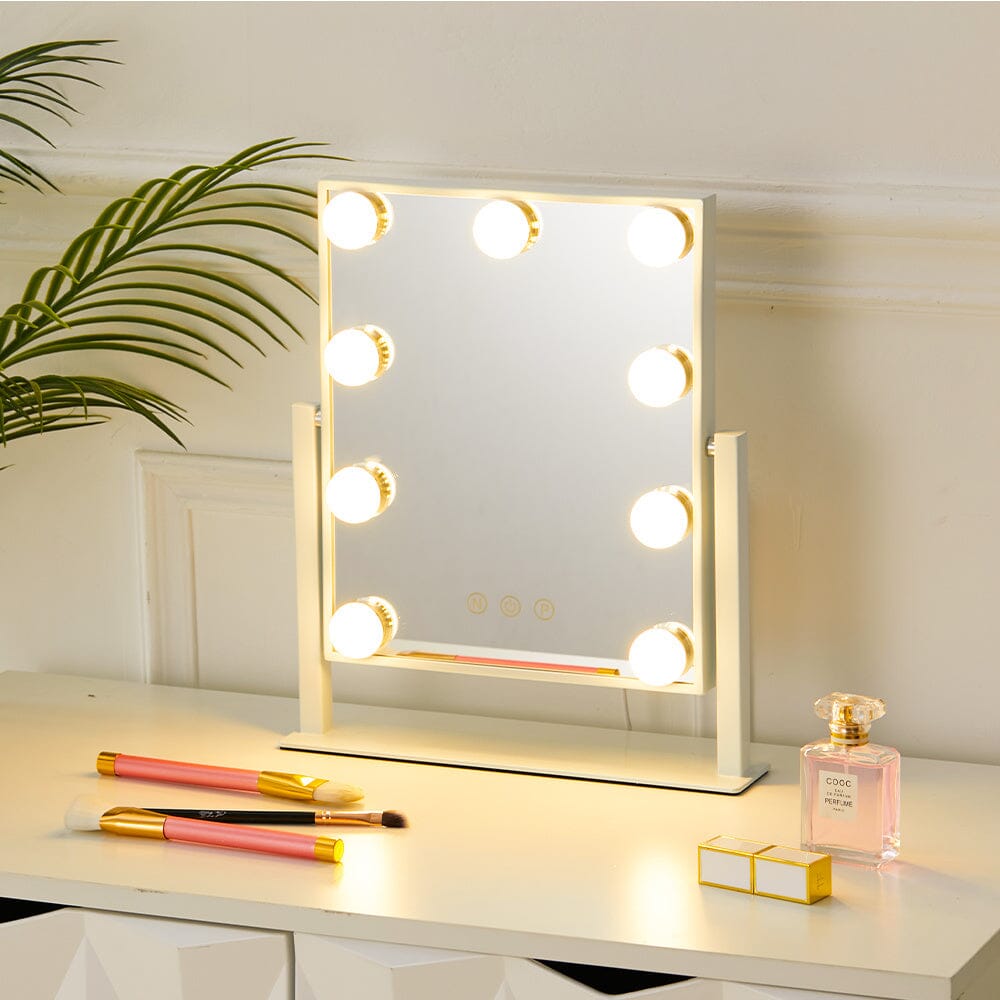 LED Lighted Vanity Mirror with 14 Bulbs for Dressing Room and Bedroom Living and Home