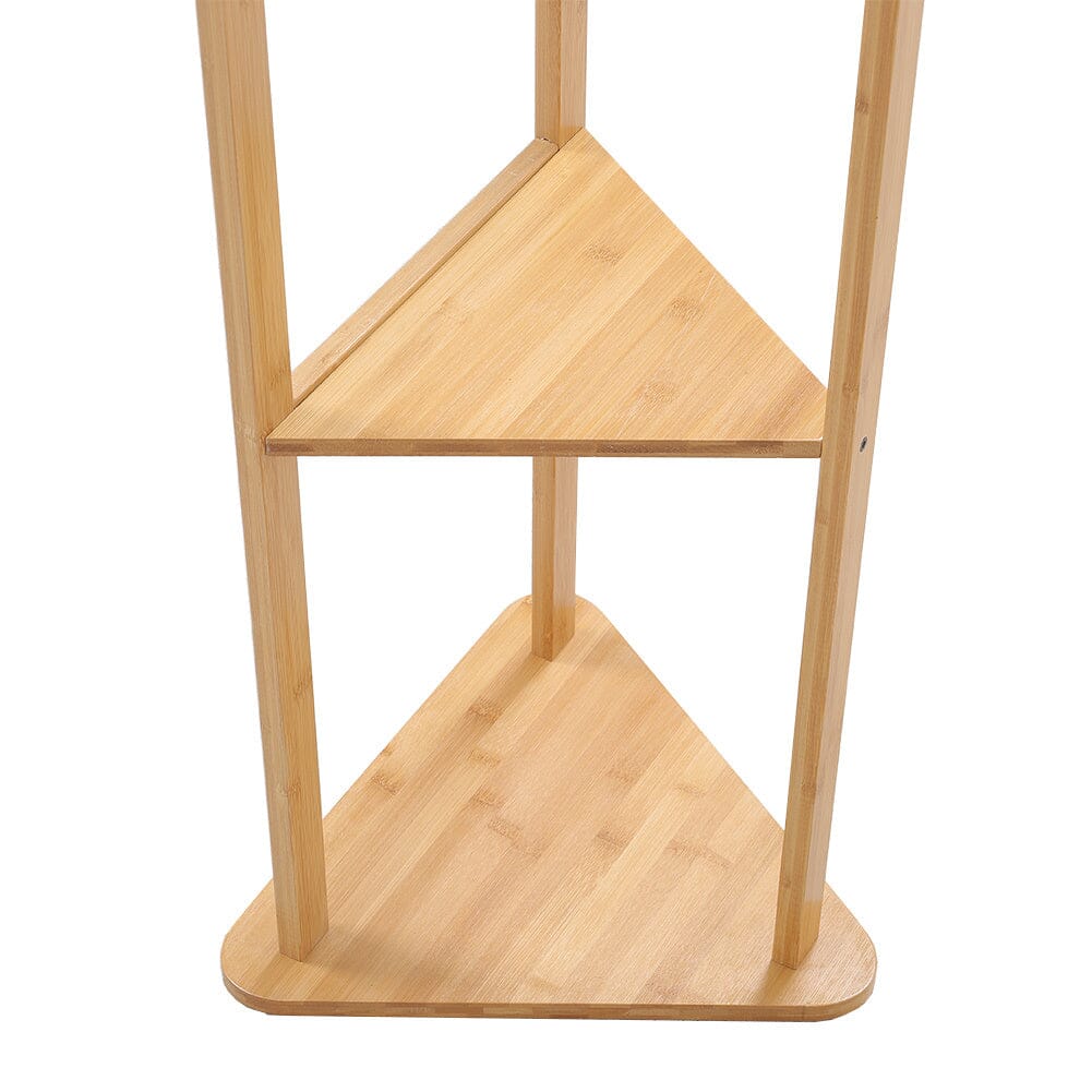 Bamboo Coat Rack Stand Coat Standing Tree for Entryway Bedroom Office Living and Home