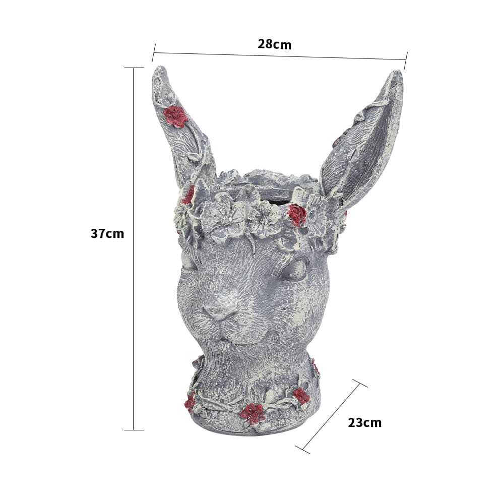 Resin Animal Bunny Rabbit Statue Hare Figurine Ornament Living and Home