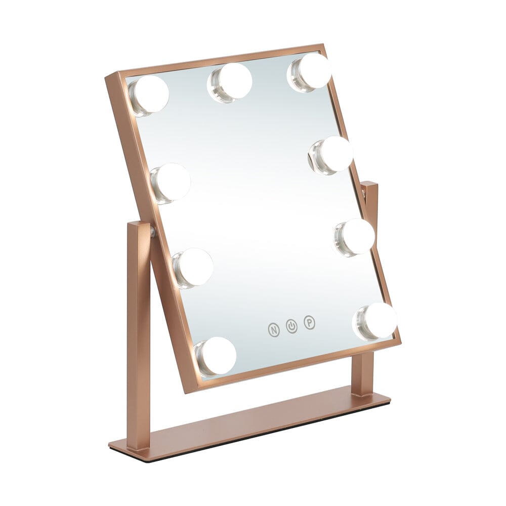 Adjustable LED Hollywood Vanity Mirror Touch Screen Control Rose Gold LED Make Up Mirrors Living and Home