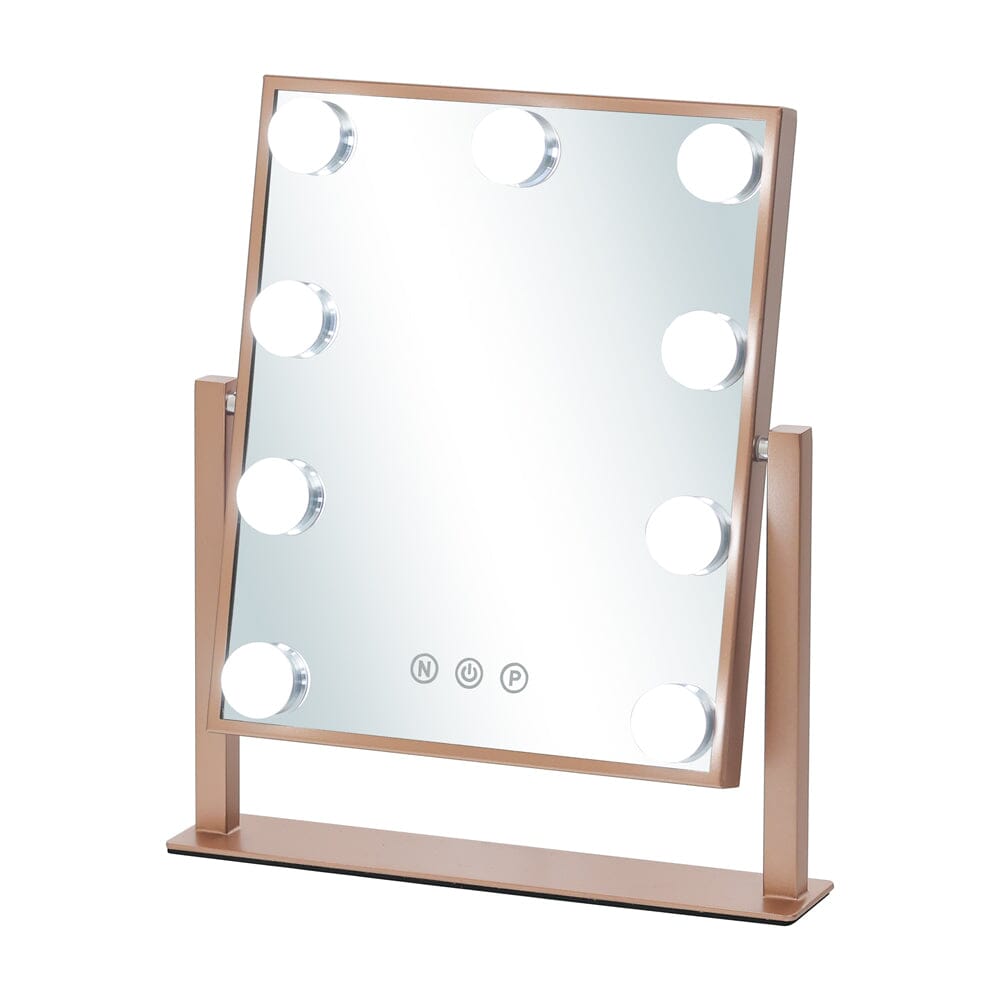 Adjustable LED Hollywood Vanity Mirror Touch Screen Control Rose Gold LED Make Up Mirrors Living and Home