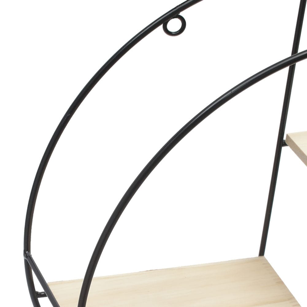 2 Style Modern Round Floating Decorative Wall Shelf Wall Shelves Living and Home