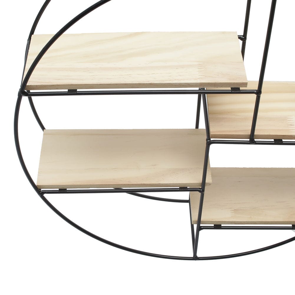 2 Style Modern Round Floating Decorative Wall Shelf Wall Shelves Living and Home