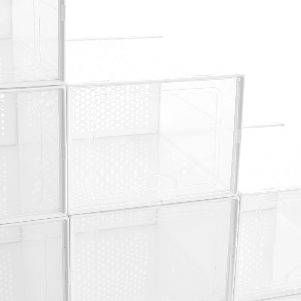 12 Pack Clear Plastic Shoe Storage Boxes Storage Boxes Living and Home
