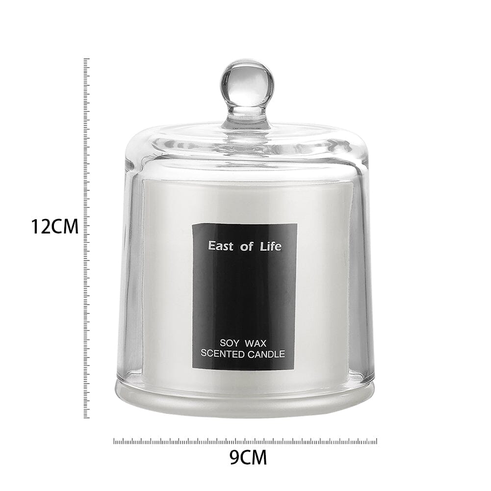 White/Grey Soy Wax Scented Candle English Pear & Freesia Scented Candles Living and Home
