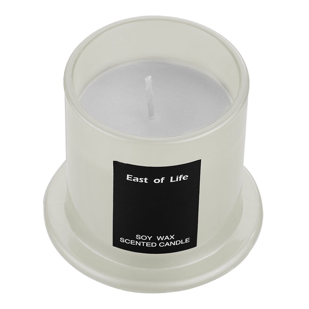 White/Grey Soy Wax Scented Candle English Pear & Freesia Scented Candles Living and Home