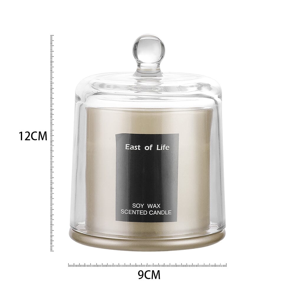 White/Grey Soy Wax Scented Candle English Pear & Freesia Scented Candles Living and Home