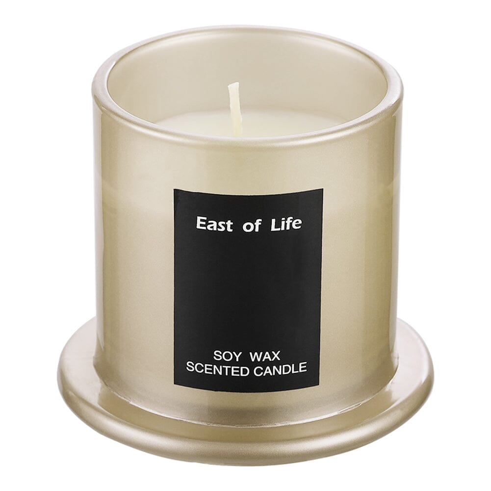 White/Grey Soy Wax Scented Candle English Pear & Freesia Scented Candles Living and Home