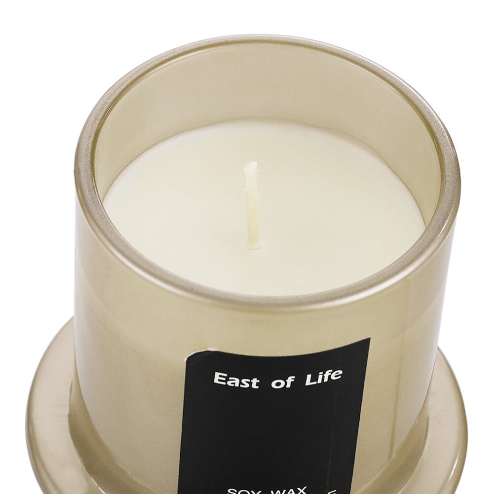 White/Grey Soy Wax Scented Candle English Pear & Freesia Scented Candles Living and Home