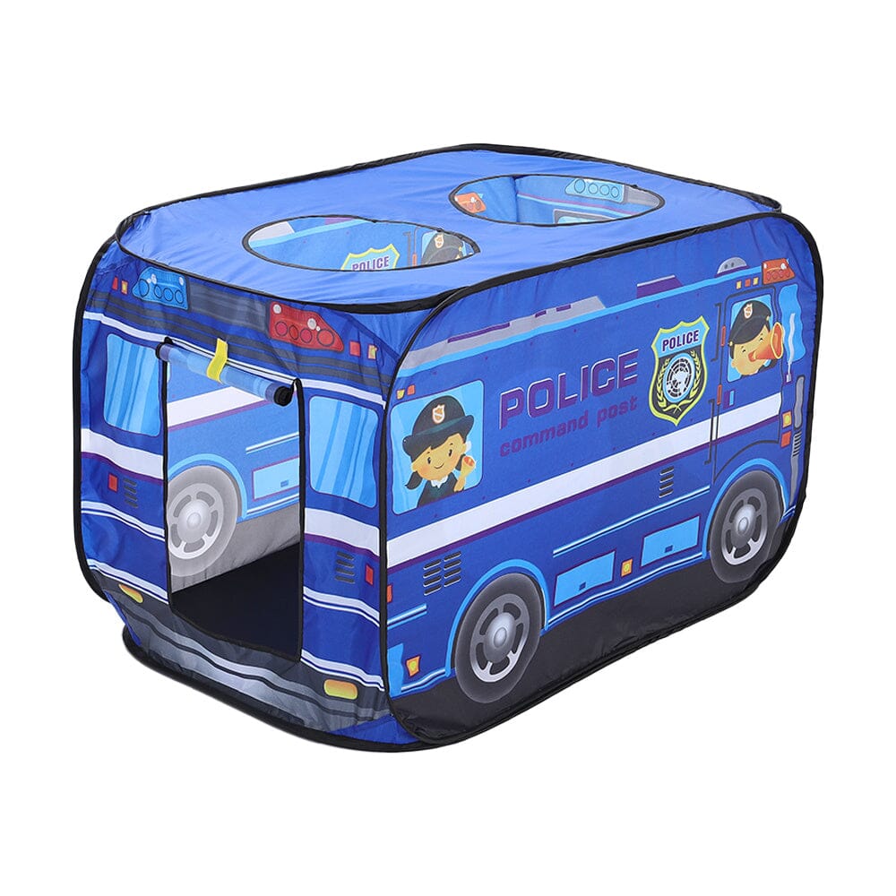 Police Truck Foldable Tent Pop Up Kids Playhouse Living and Home