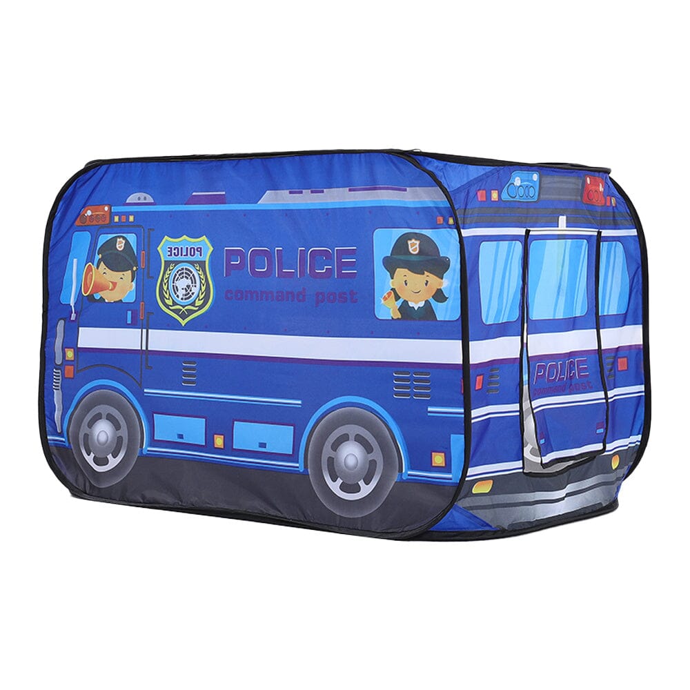 Police Truck Foldable Tent Pop Up Kids Playhouse Living and Home