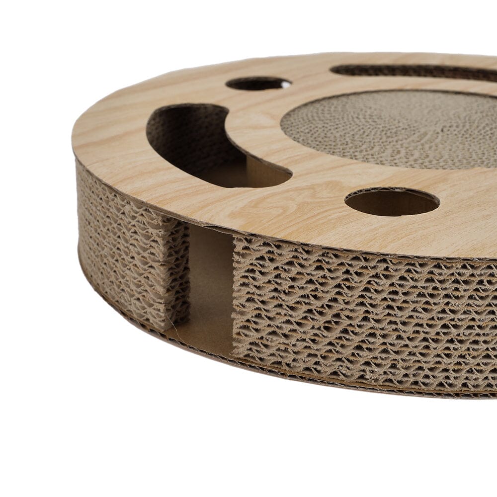 Round Cat Scratcher with Ball Toy Living and Home