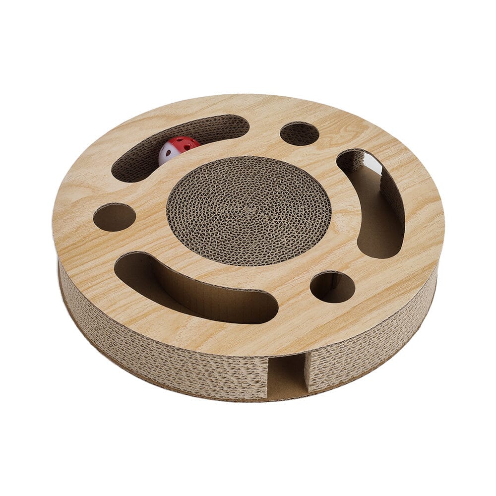 Round Cat Scratcher with Ball Toy Living and Home