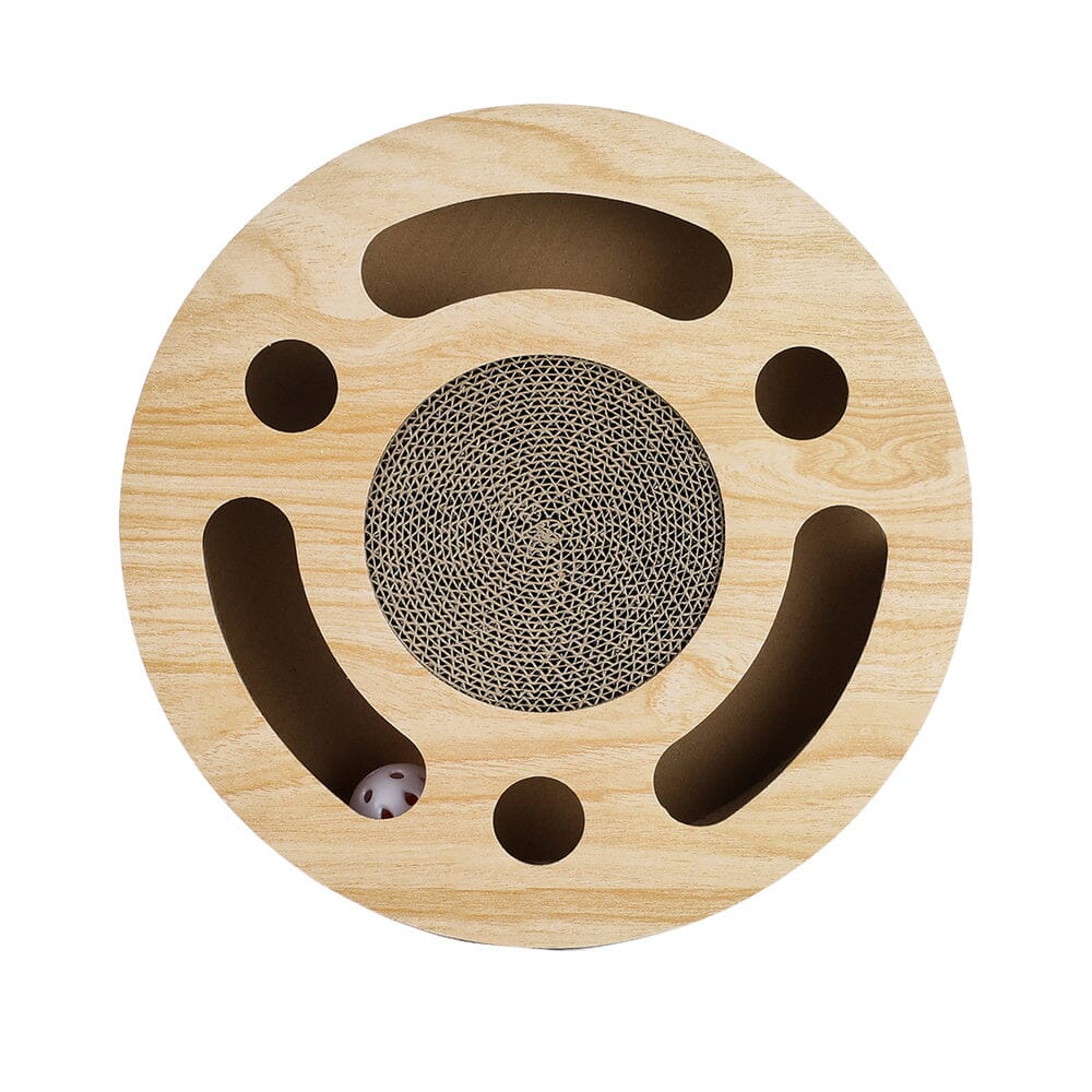 Round Cat Scratcher with Ball Toy Living and Home