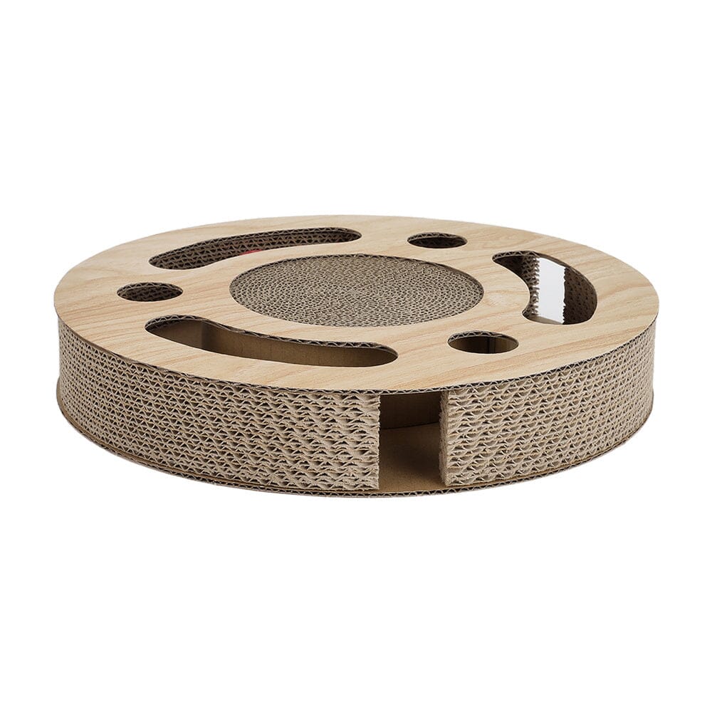 Round Cat Scratcher with Ball Toy Living and Home