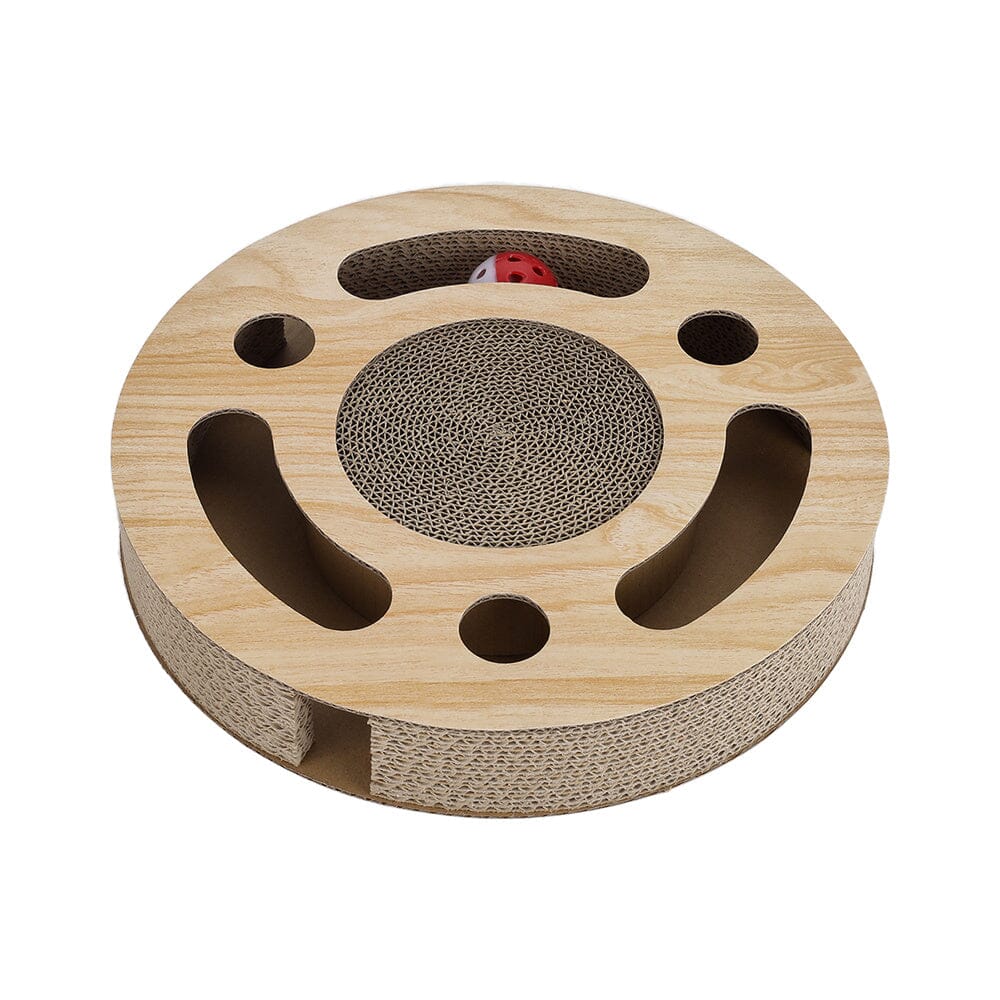 Round Cat Scratcher with Ball Toy Living and Home