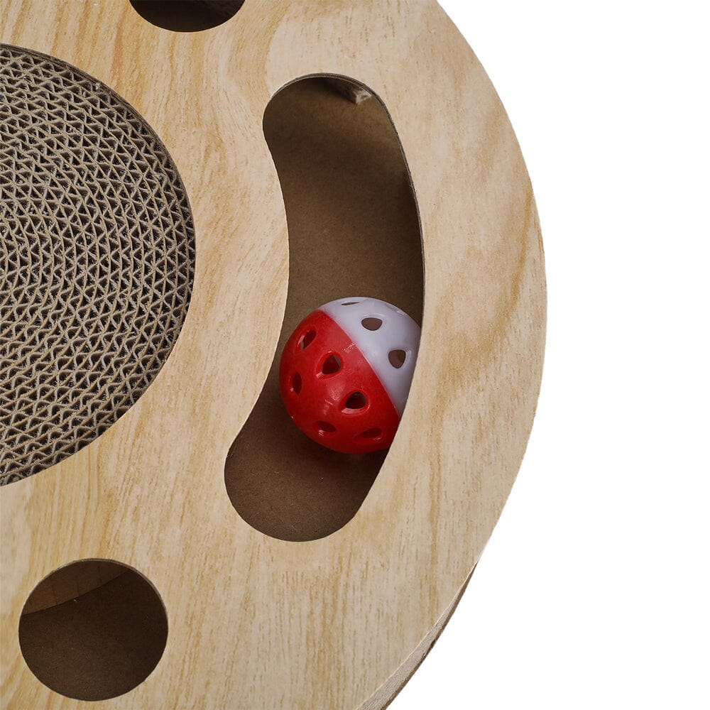 Round Cat Scratcher with Ball Toy Living and Home