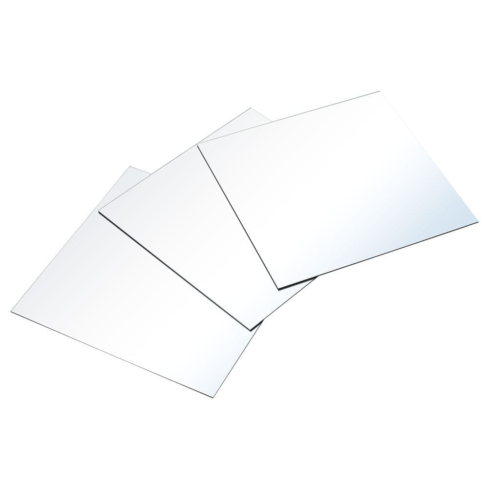 3pcs Acrylic Adhesive Wall Mirror Tiles Living and Home