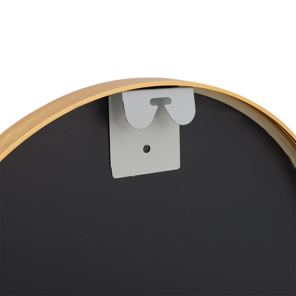 Sleek Contemporary Oval Metal Wall Mirror - Full-Length Design Wall Mirrors Living and Home