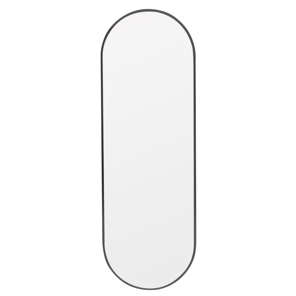Sleek Contemporary Oval Metal Wall Mirror - Full-Length Design Wall Mirrors Living and Home