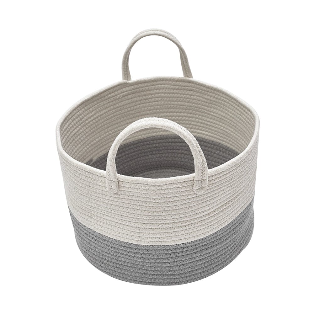 Cotton Woven Clothes Hamper Laundry Basket with Hooks Laundry Baskets Living and Home
