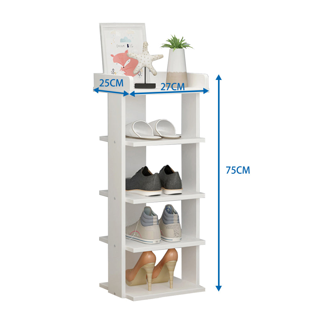 Wooden Shoe Rack Organizer Easy Assembly 5/7 Tiers Storage Shelf Shelves & Racks Living and Home