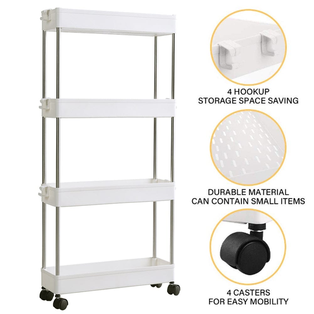 Corner Storage Rack Shelf Plastic for Bathroom Bathroom Trolleys Living and Home