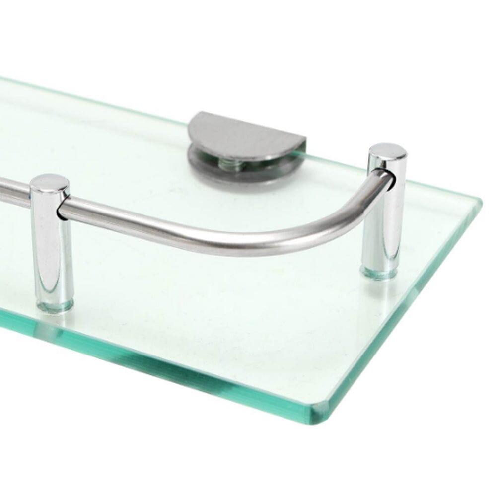 Shelf Tempered Glass 6MM Thick Storage Organizer Wall Mounted Bathroom Shower Caddies Living and Home