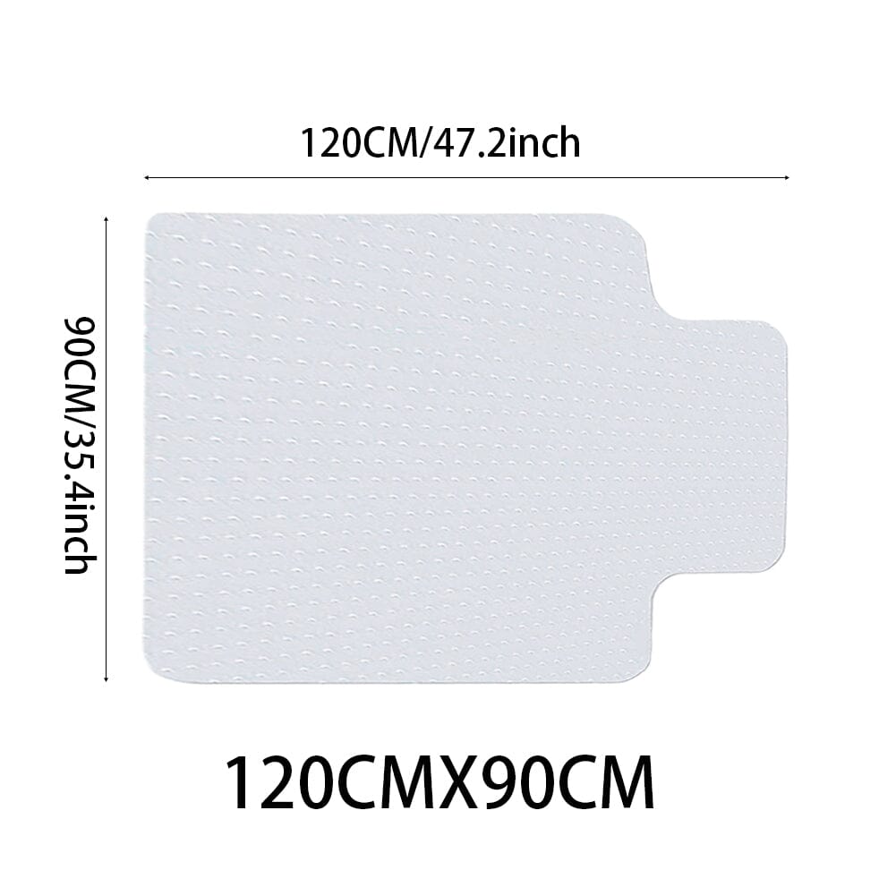 120 cm W PVC Clear Non-Slip Office Chair Desk Mat Floor Carpet Floor Protector Office Accessories Living and Home