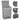 Cotton Flax Hamper Laundry Baskets Foldable Washing Clothes Storage with Lid - Grey Laundry Baskets Living and Home