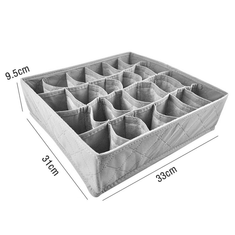 Underwear Drawer Organizer Storage Box Bra Tidy Socks Ties Draw Divider Storage Boxes Living and Home