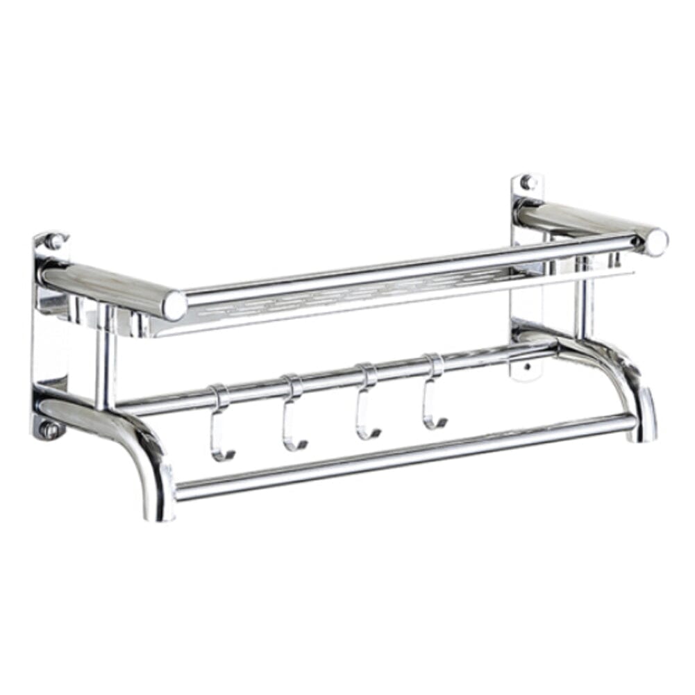 Stainless Steel Bathroom Shelf Storage Toilet Shelf Organizer Wall Mounted Shower Caddies Living and Home