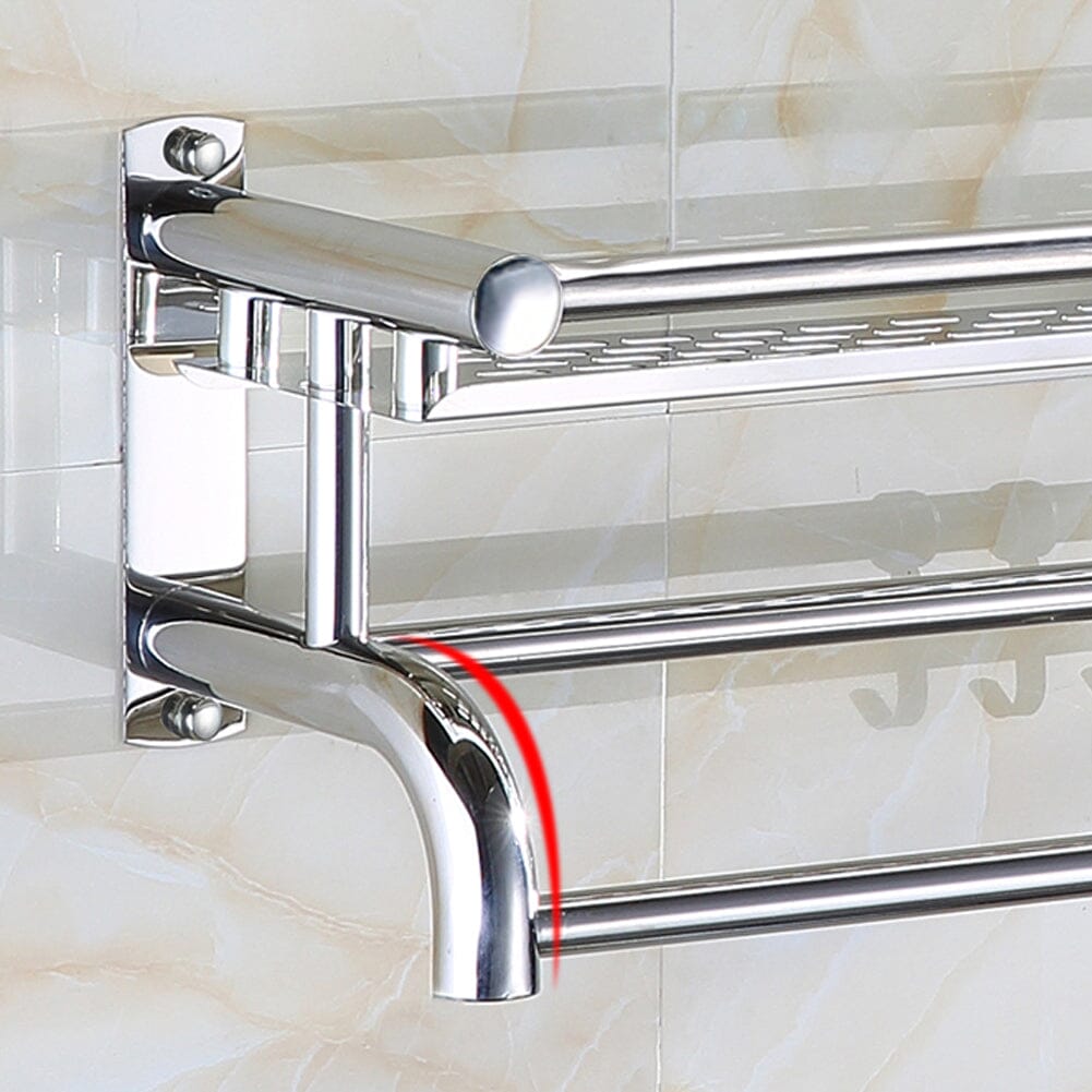 Stainless Steel Bathroom Shelf Storage Toilet Shelf Organizer Wall Mounted Shower Caddies Living and Home