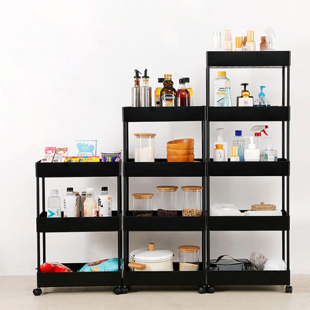 Shelf Trolley Cart Storage Rack for Kitchen Bathroom Kitchen Trolleys Living and Home