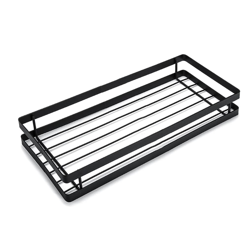 Bathroom Black Wall Mounted Organizer Spice Rack Storage Rack Shower Caddies Living and Home