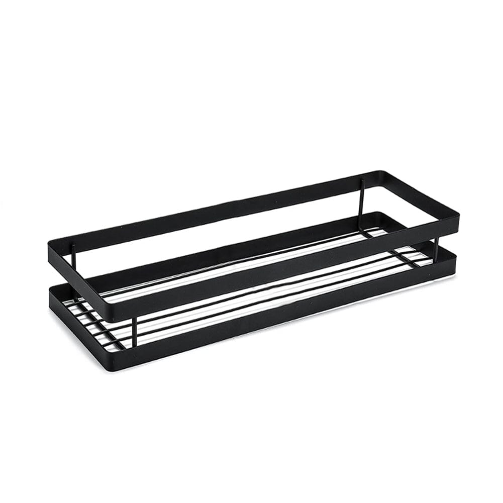 Bathroom Black Wall Mounted Organizer Spice Rack Storage Rack Shower Caddies Living and Home