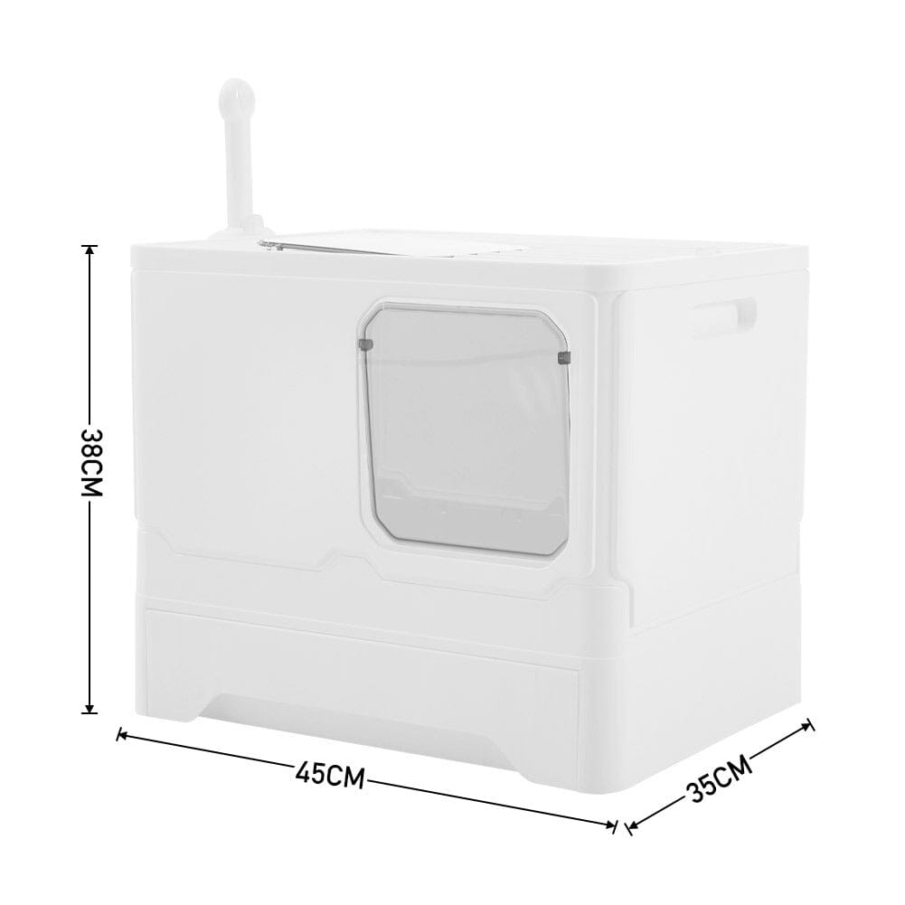 Anti Splash Enclosed Cat Litter Box Living and Home