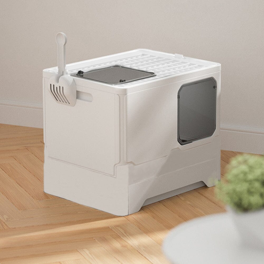 Anti Splash Enclosed Cat Litter Box Living and Home