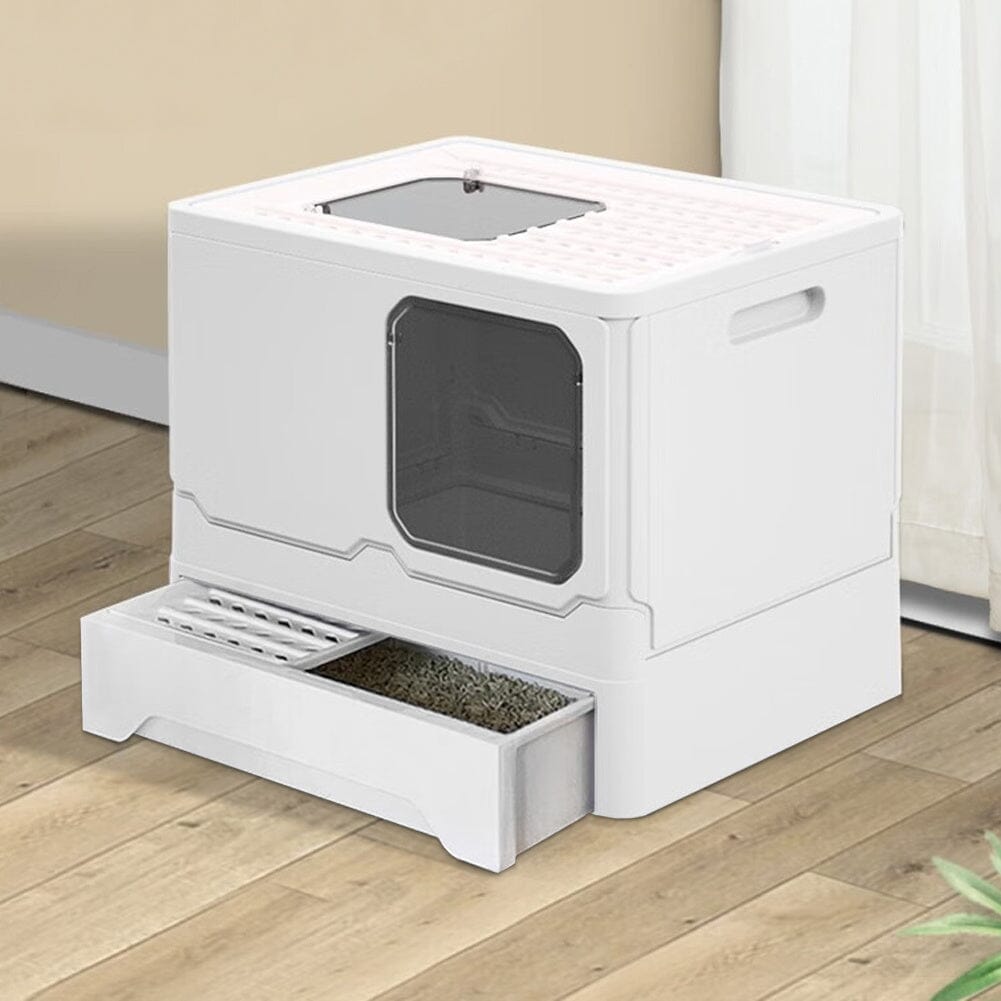 Anti Splash Enclosed Cat Litter Box Living and Home