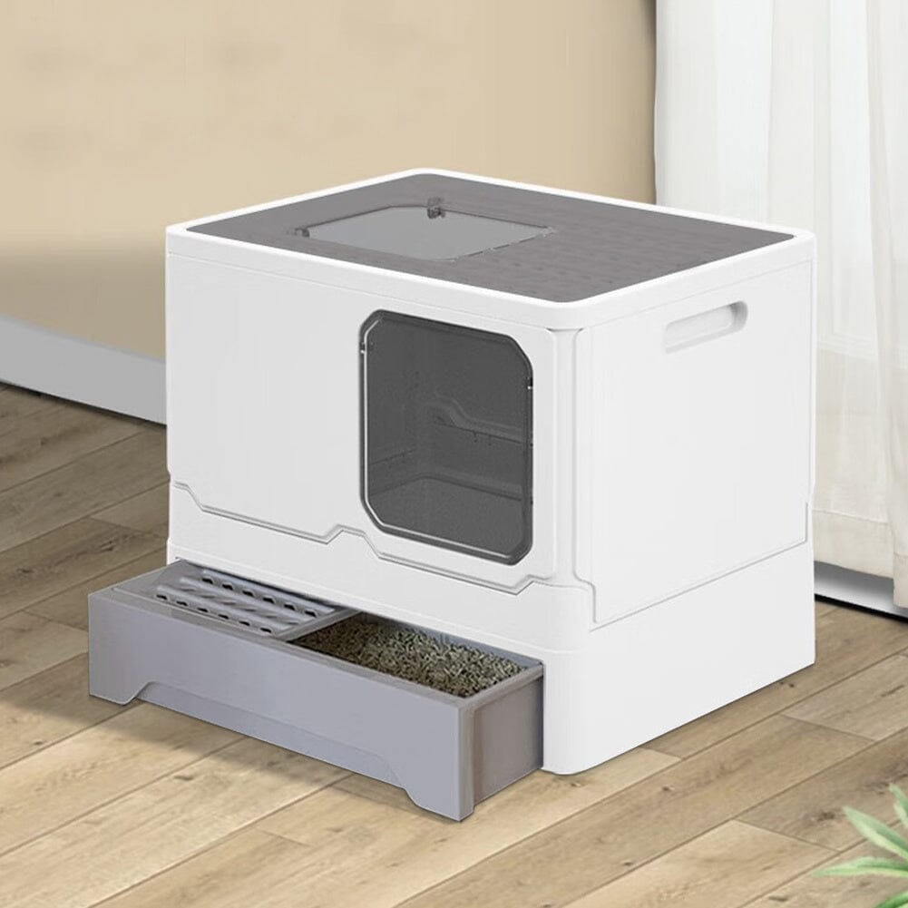 Anti Splash Enclosed Cat Litter Box Living and Home