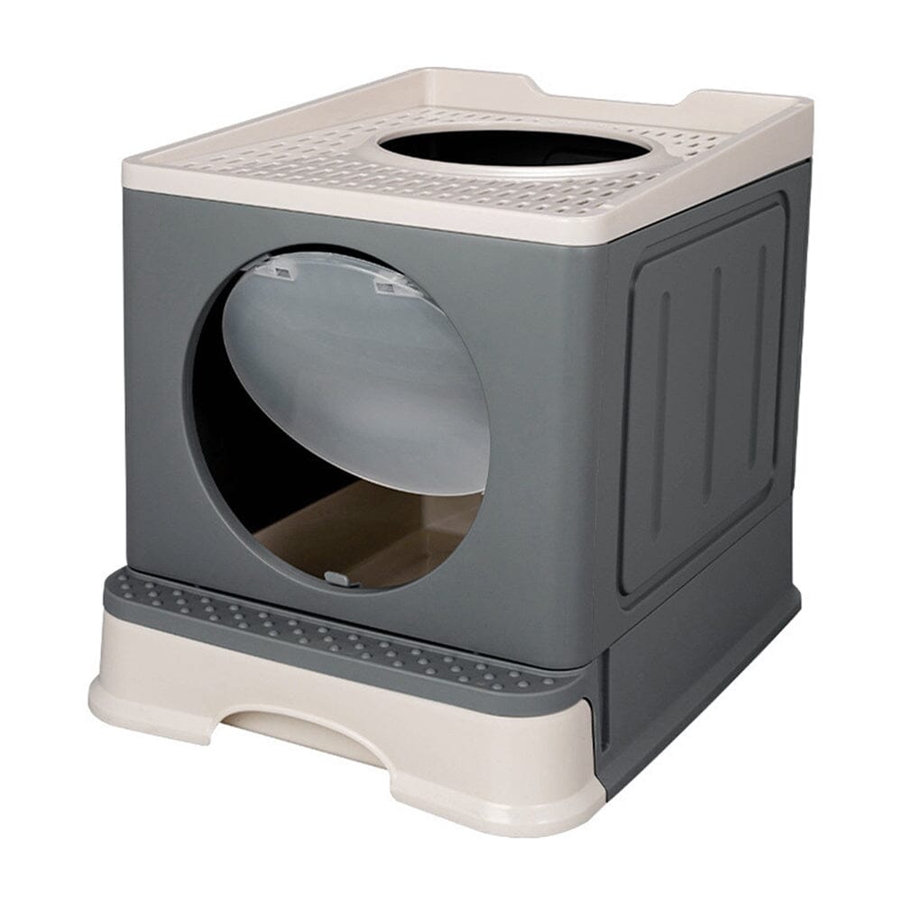 Full Enclosed Foldable Cat Litter Box Living and Home