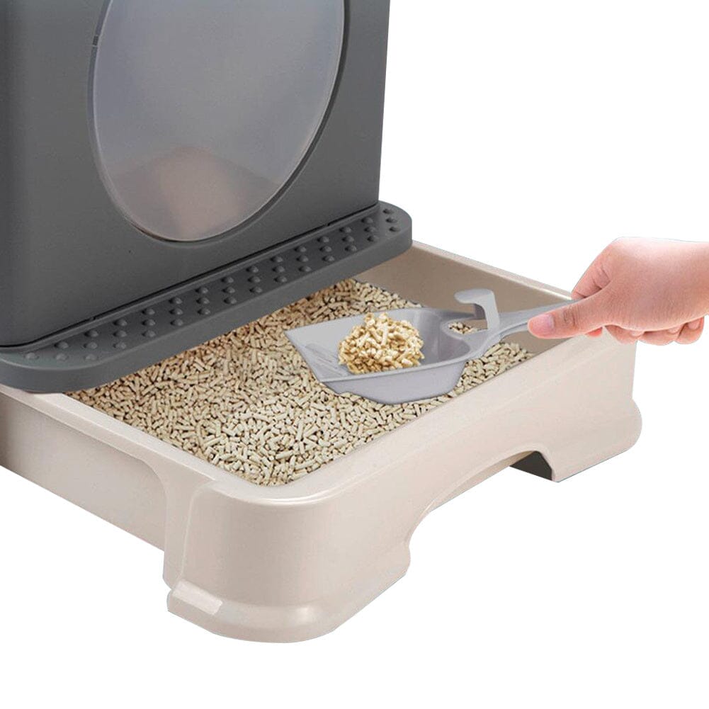 Full Enclosed Foldable Cat Litter Box Living and Home