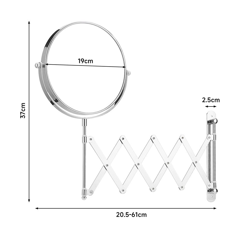 Perforation-Free Telescopic Folding Beauty Mirror Living and Home