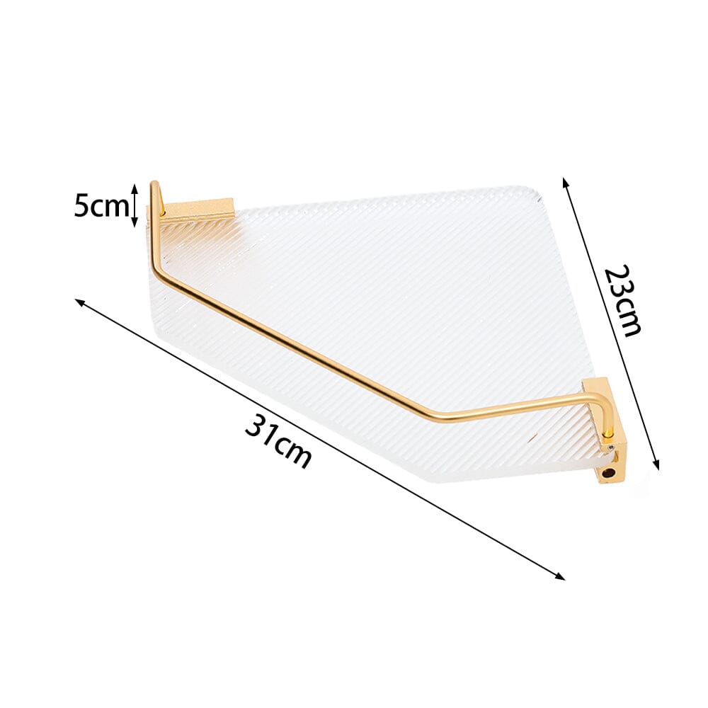 Bathroom Acrylic Corner Shelf Adhesive Shower Shelf Shower Caddies Living and Home