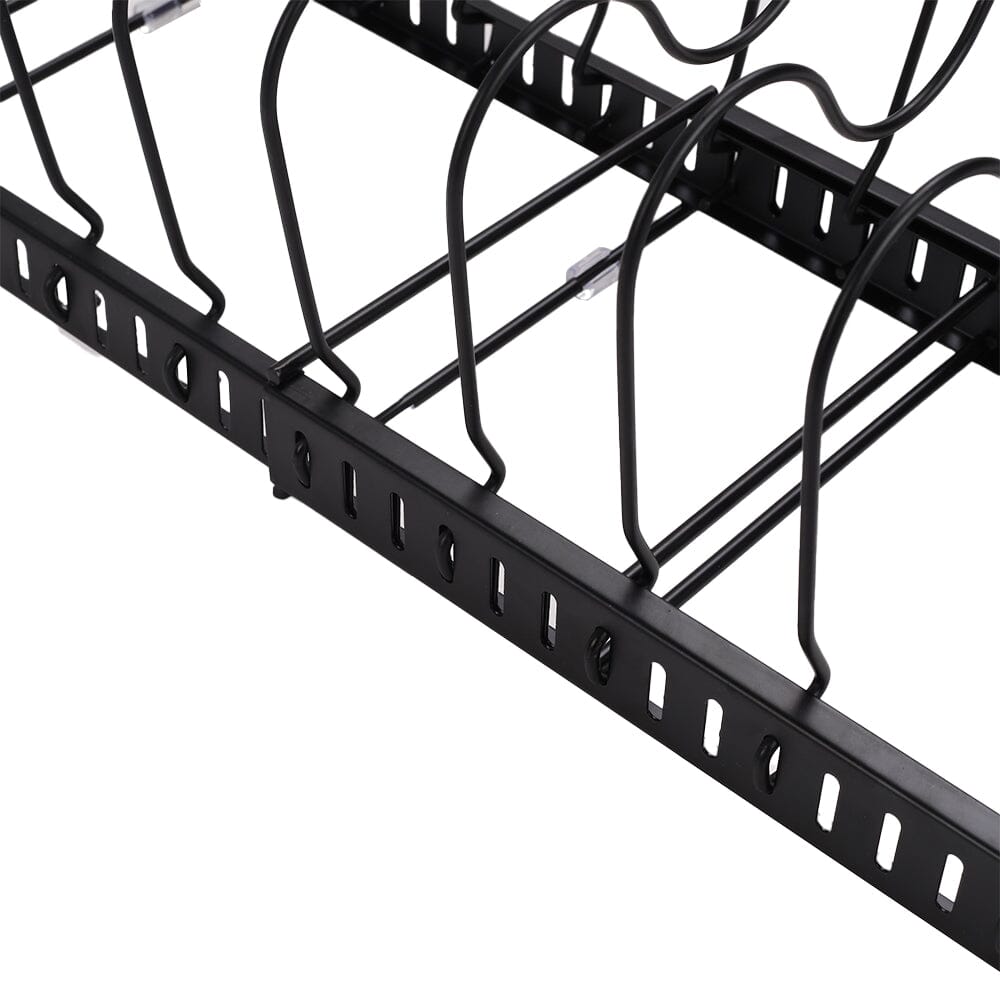 Expandable Pot Pan Lid Rack Pan Organiser with 10 Dividers Kitchen Shelves Living and Home