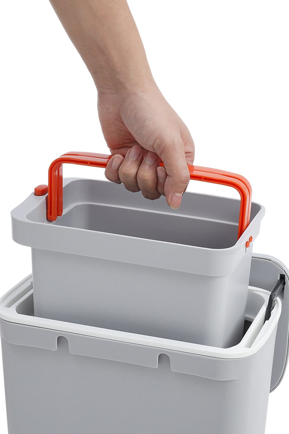 9L Compost Bin Hanging Trash Can With Inner Bucket Kitchen Waste Bins Living and Home