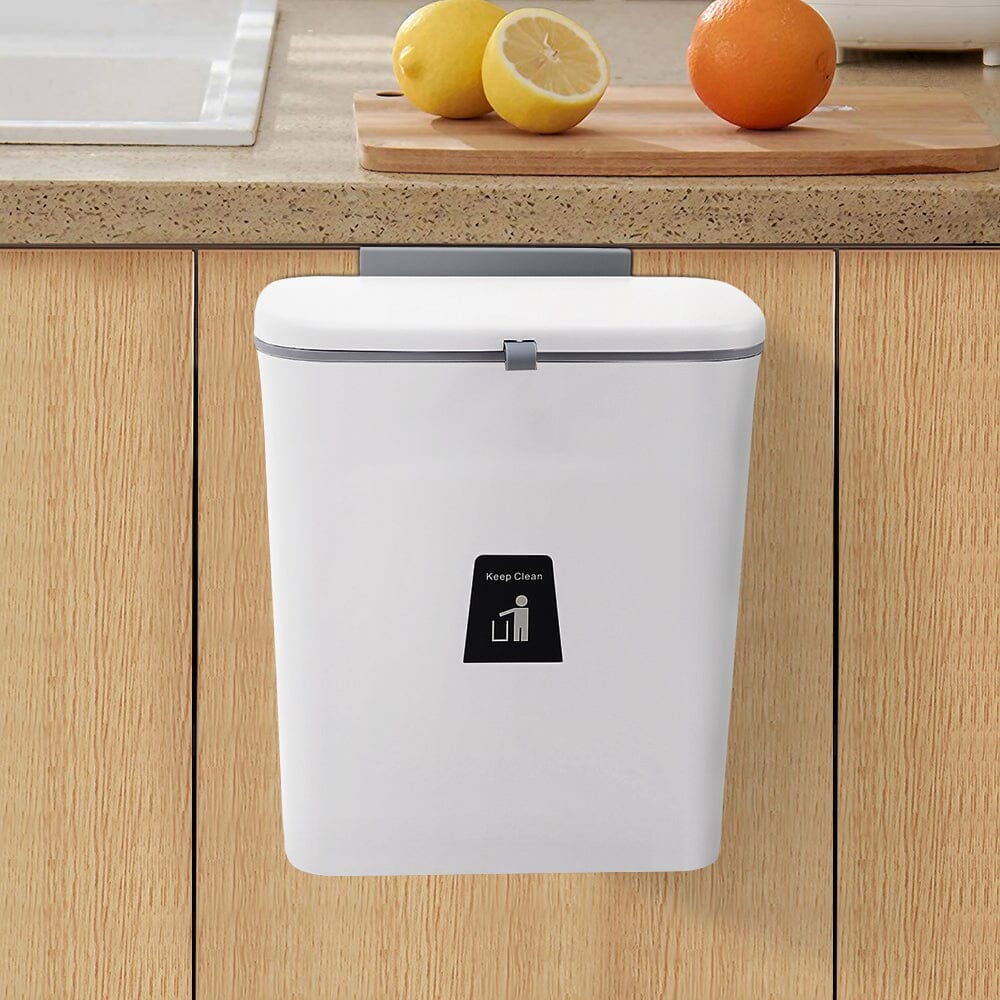 Practical 9L Trash Can with Ring - Simplify Your Waste Management Kitchen Waste Bins Living and Home
